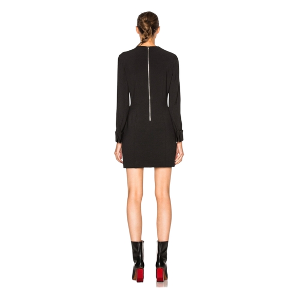 Acne Studios Pre-Fall 2016 Ebele Black Fitted Long Sleeve Mini Dress - 40 / US 8 - Picture 4 of 12